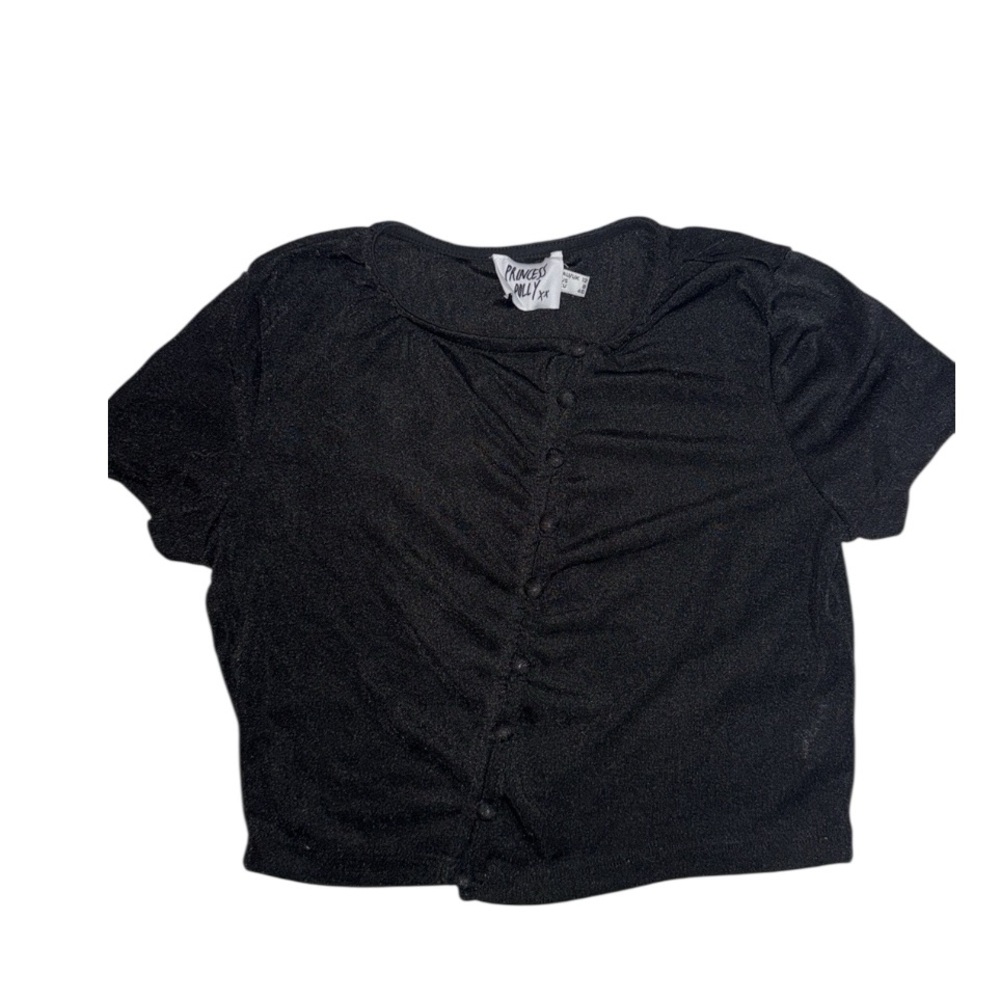 Princess Polly black cropped top 🖤